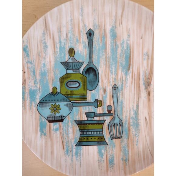 4-Retro Rare 60s Texas Ware Melmac Serving Kitchen MCM Plates - Picture 9 of 9